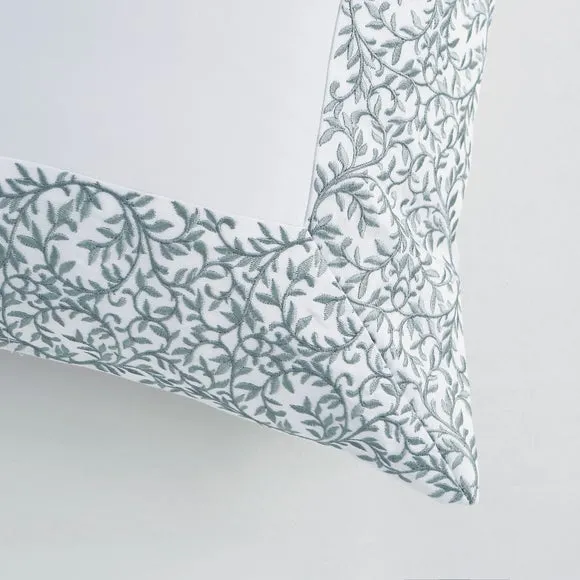 Dorma Elmley Embroidered 100% Cotton Pillow Sham 2