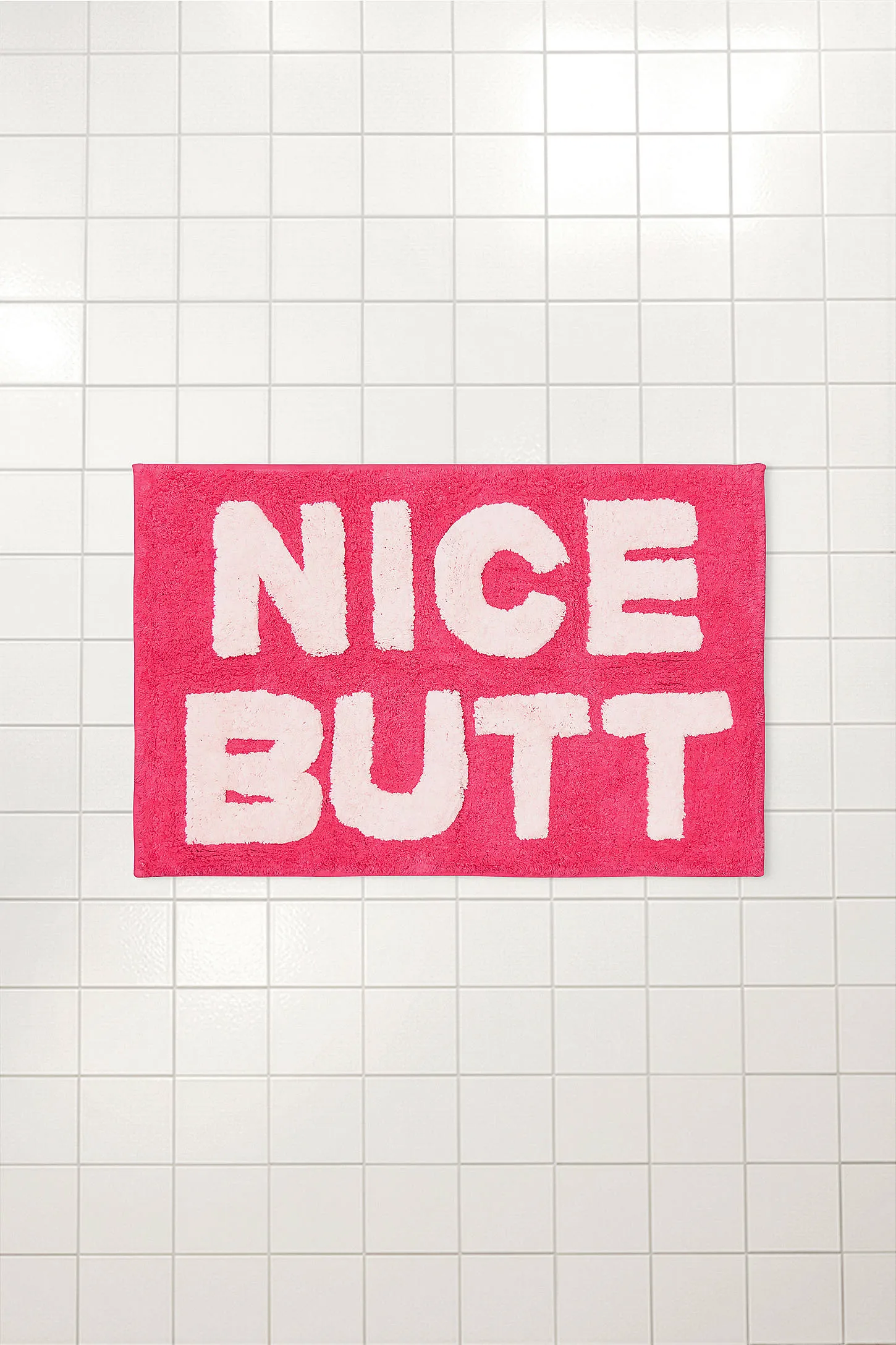 Pink Nice Butt Bath Mat - Pink