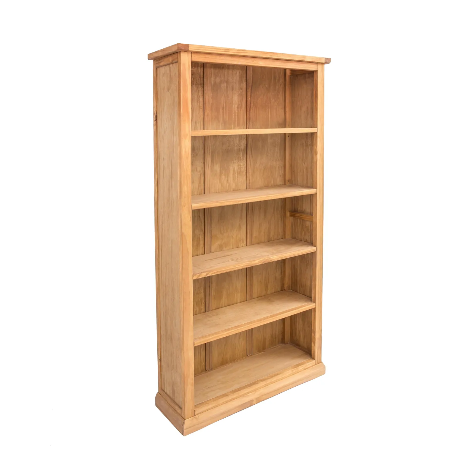 Cabinet Bits Bookcase with plinth 180x90x30cm in Light Brown 2