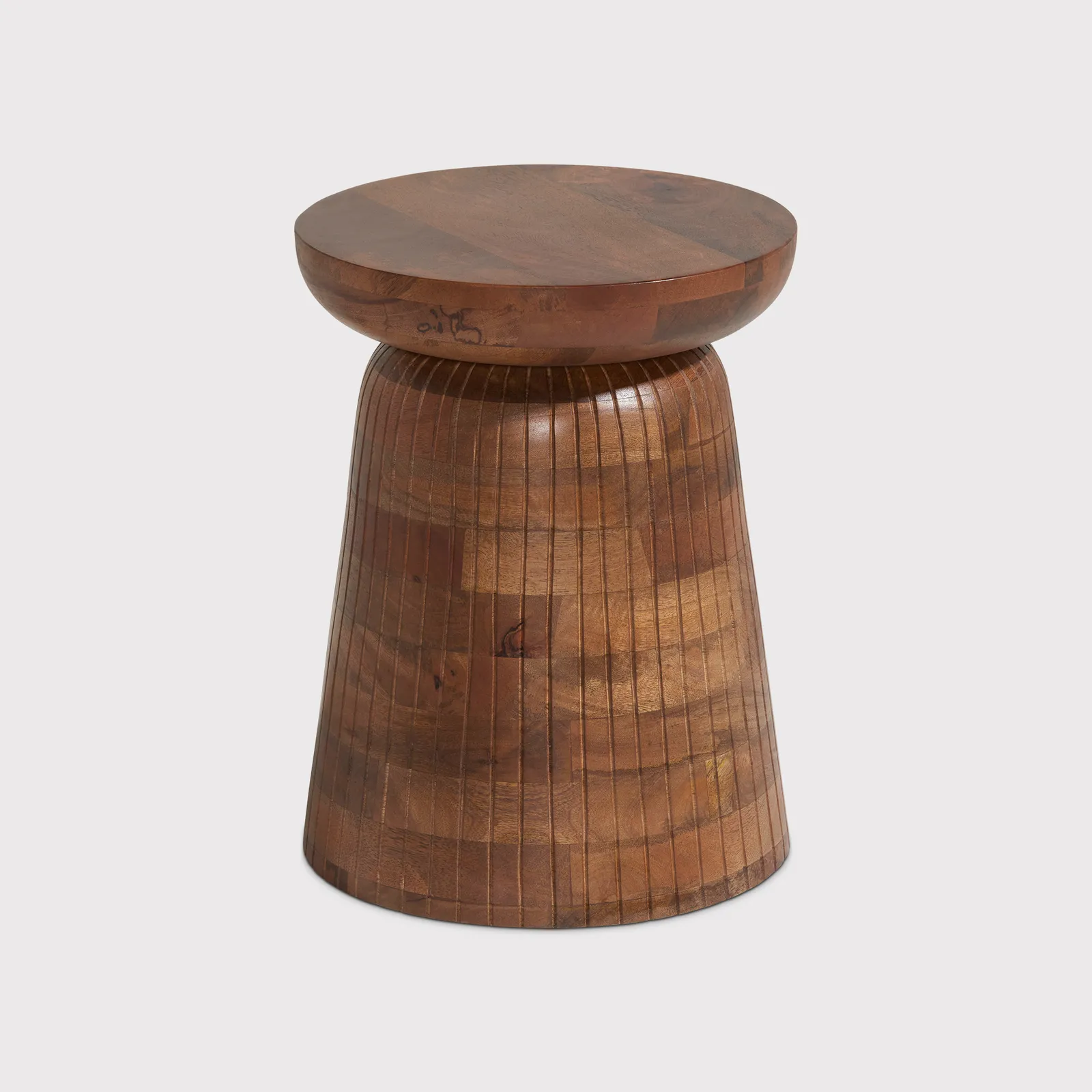 Ackley Side Table 33cm, Round, Brown | Barker & Stonehouse