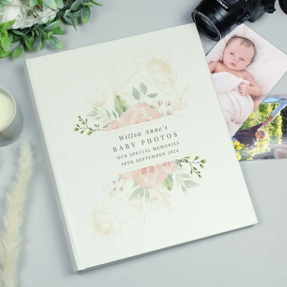 Personalised Floral Traditional Photo Album 2