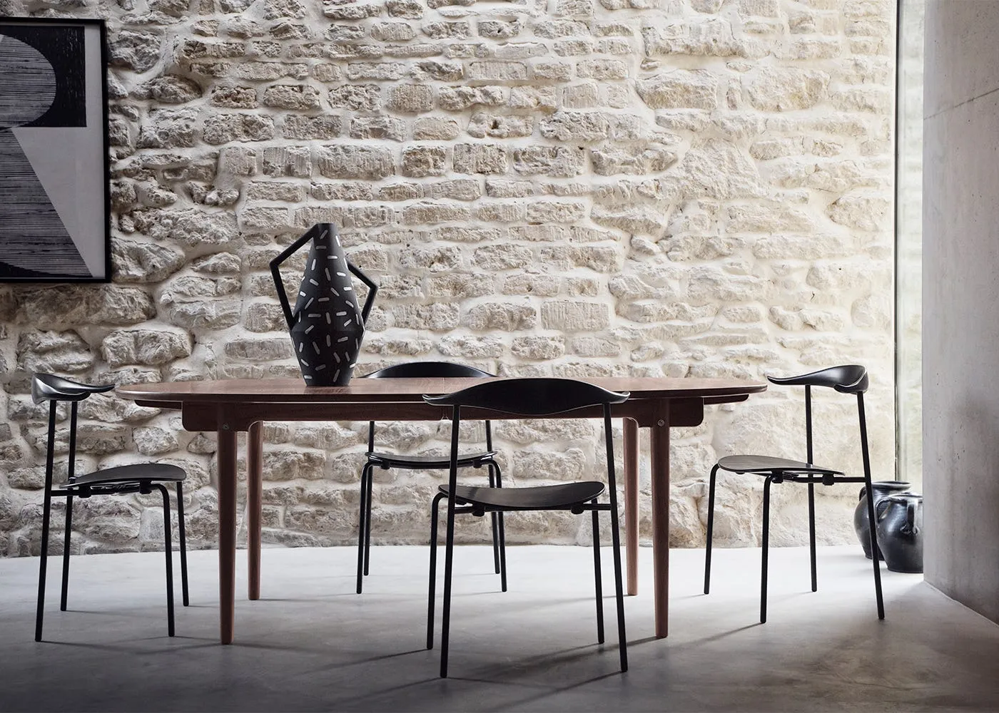Carl Hansen & Son CH88T Dining Chair Black Frame 3