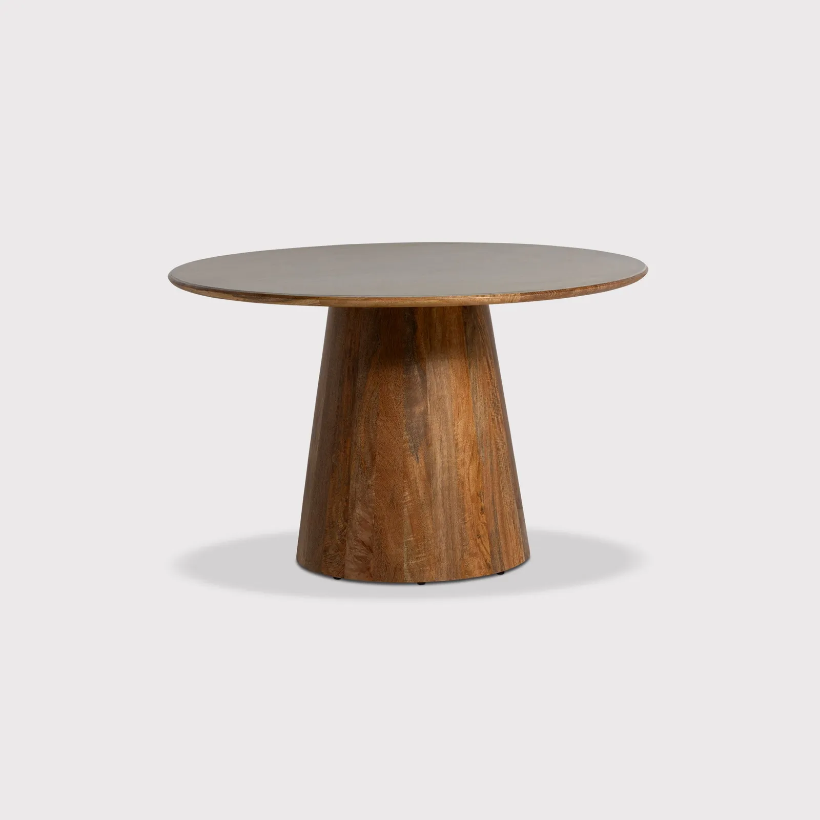 Burlington 120cm Cone Base Round Dining Table, Round, Grey Wood | Barker & Stonehouse