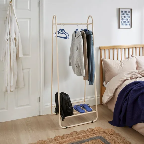 Clothes Rail with Built in Storage Shelf 1