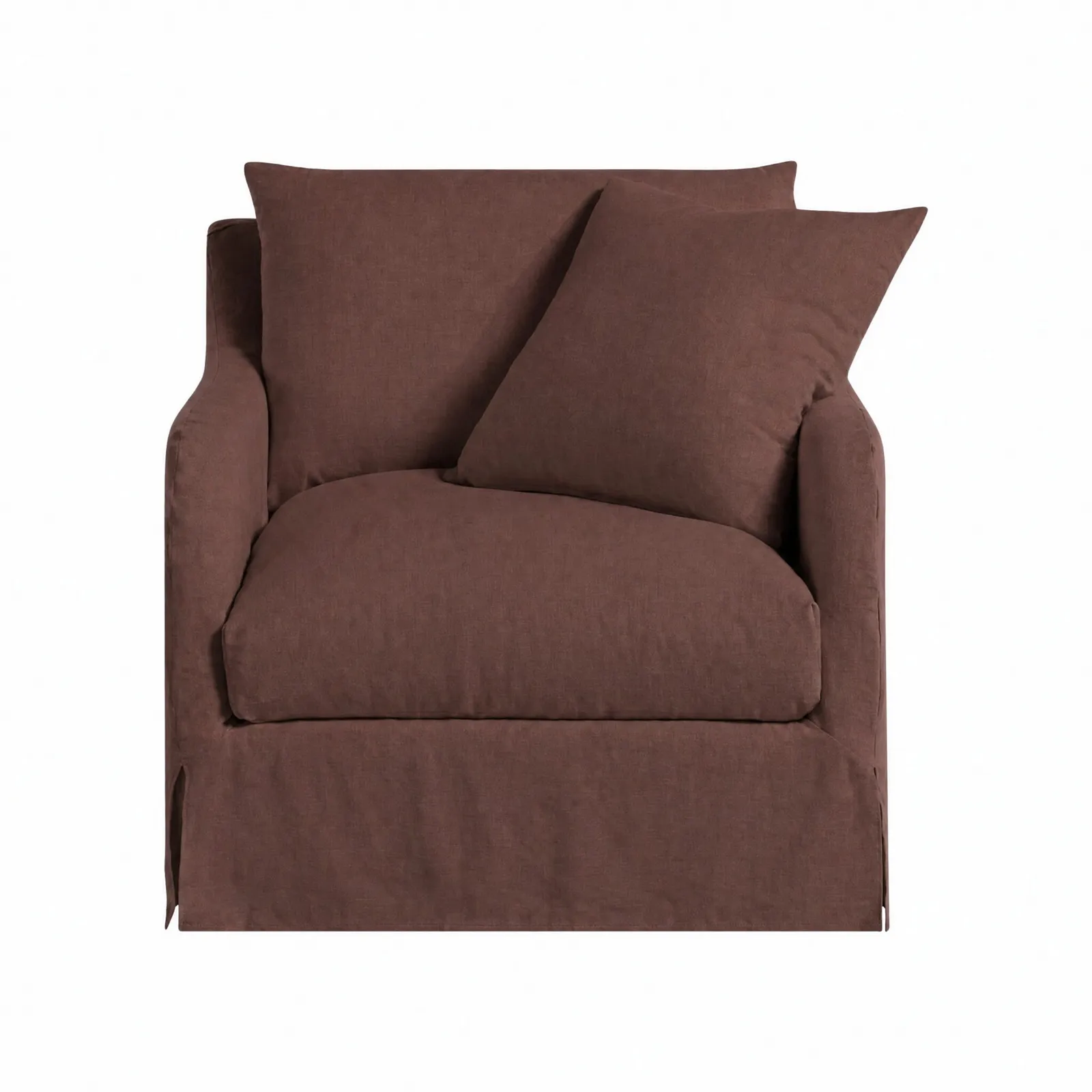Charlbury 1 Seater Armchair, Brown Fabric | Barker & Stonehouse 3