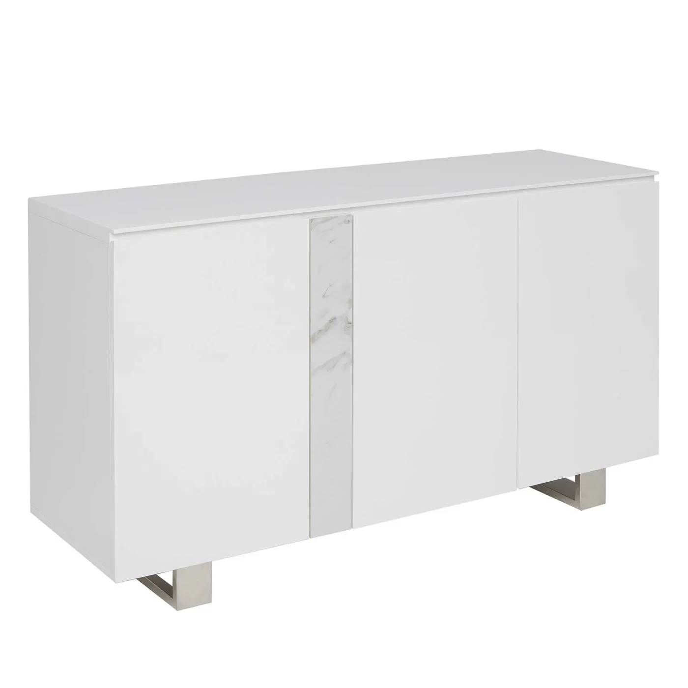 Ginostra 3 Door Sideboard, Gloss White