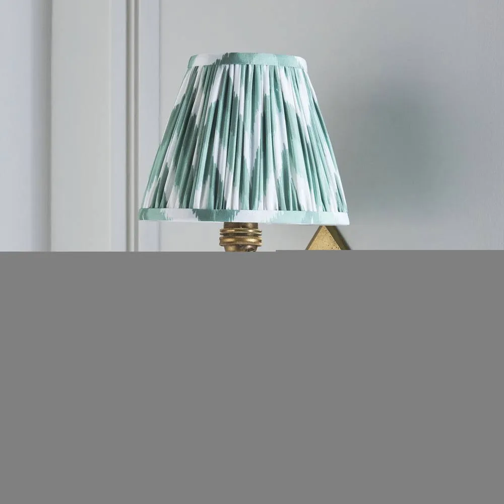 Netlighting Diamond Angle & Zigzag 16cm Wall Lamp Antique Brass Cotswold Green in Gold 5