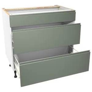 Madison Green 3 Drawer Base Unit - 900mm 2