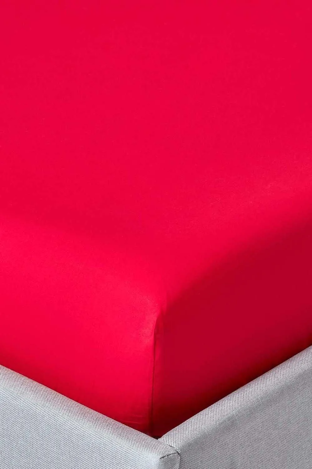 Homescapes Egyptian Cotton Deep Fitted Sheet 18 inch 200 Thread Count in Red