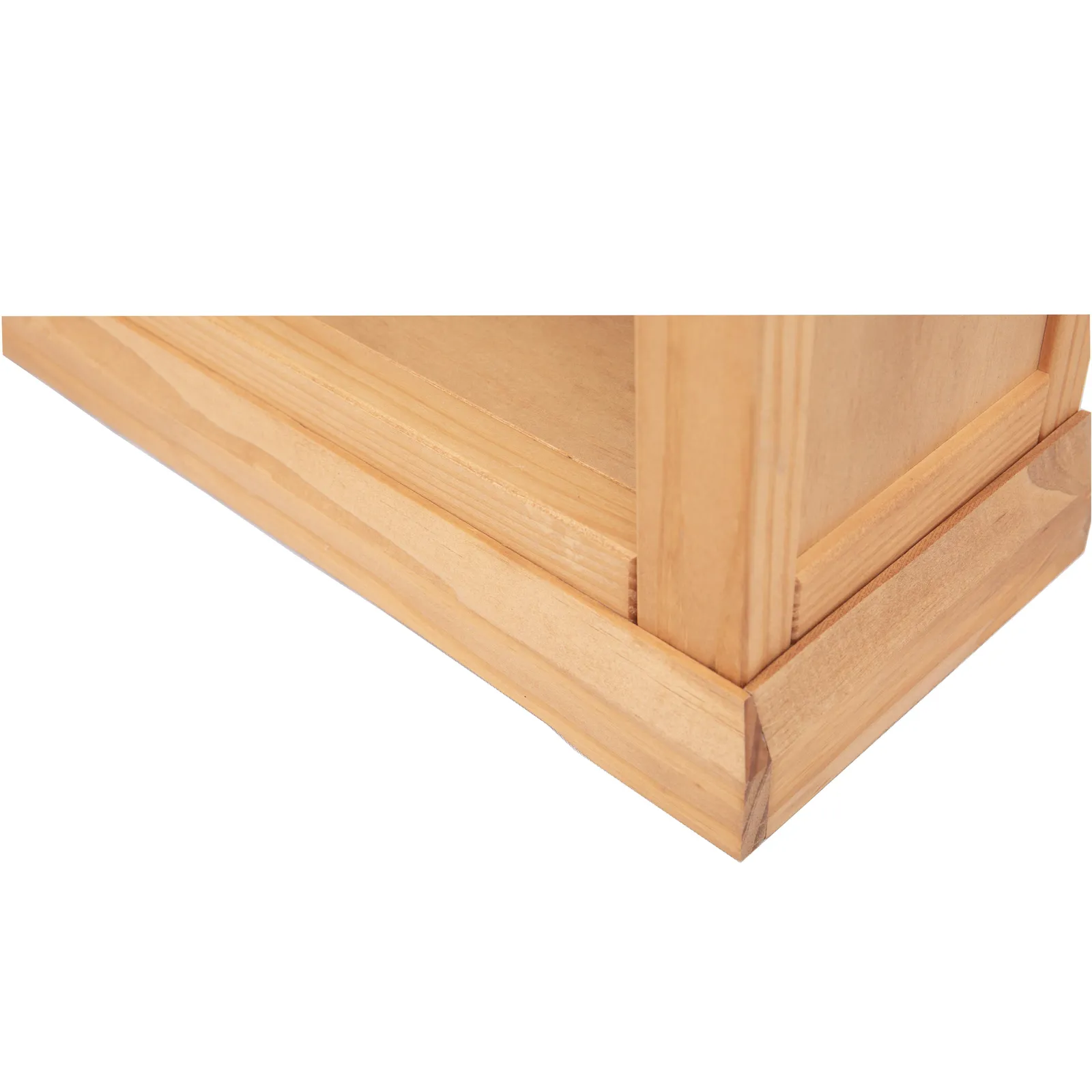 Cabinet Bits Bookcase with plinth 120x90x25cm in Light Brown 6