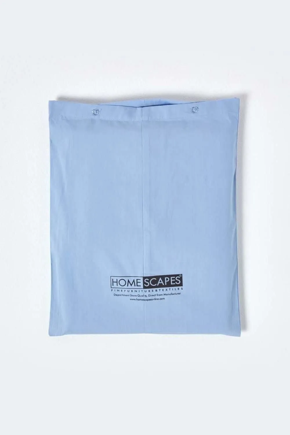 Homescapes Egyptian Cotton Flat Sheet 200 Thread Count in Blue 5