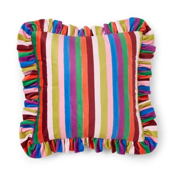Sophie Robinson Prism Stripe Square Cushion 3
