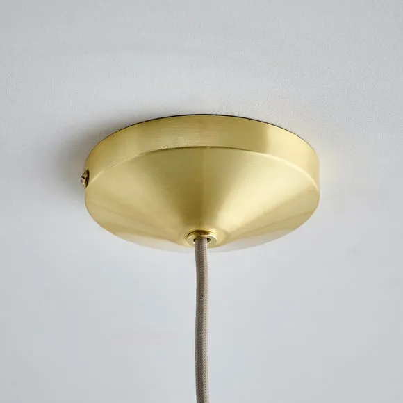 Sterling Ribbed Adjustable Pendant Light 6