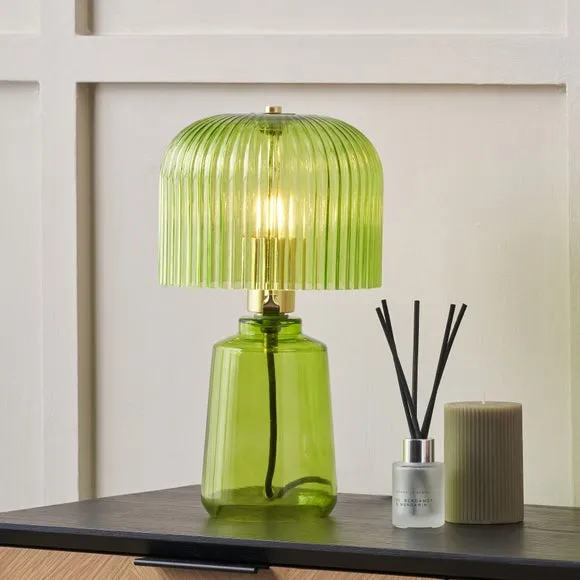 Pacific Lifestyle Zandra Retro Ribbed Table Lamp