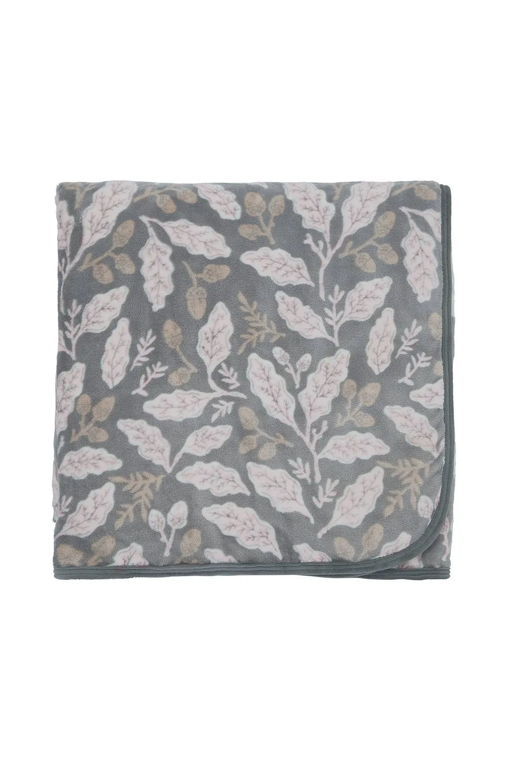 Helena Springfield 'Acorns' Fleece Throw in Charcoal