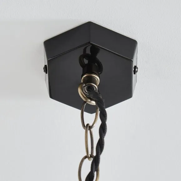 Industrial Painted Glass Pendant Light 4