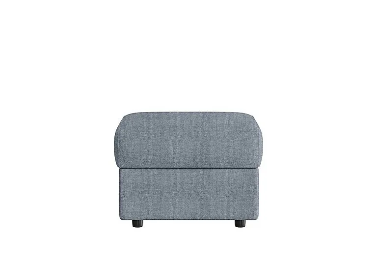 Davide Fabric Storage Footstool - Baby Blue - Living Room Furniture - In Time for Christmas