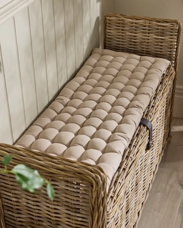Dibor Vintage Grey Outdoor Garden Bench Cushion L100cm x W40cm