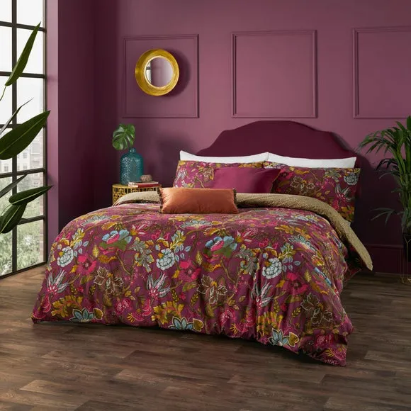 Wylder Tropics Viranai Reversible Duvet Cover and Pillowcase Set 1