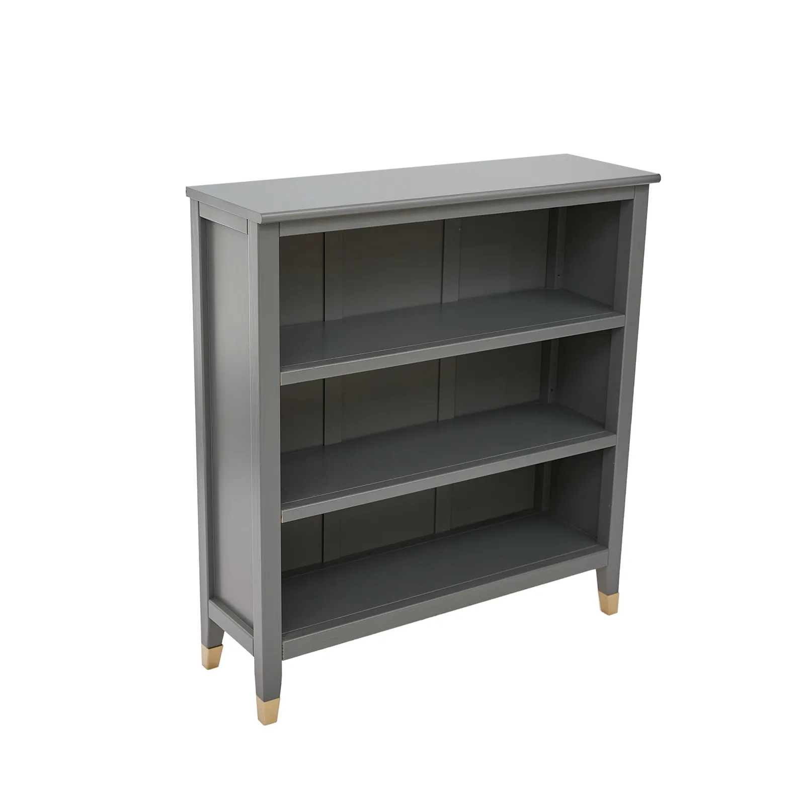 Cabinet Bits Palazzi 3 Tier Bookcase H97 W89 D25cm in Mid Grey 4