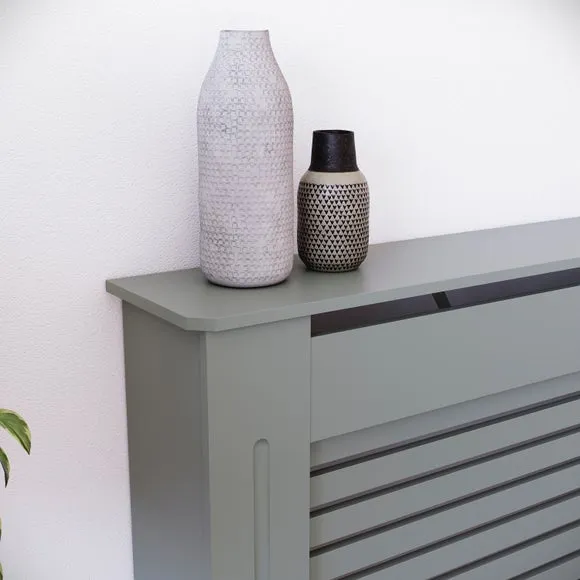 Return - Vida Designs Milton Radiator Cover, Large Olive Grey 5