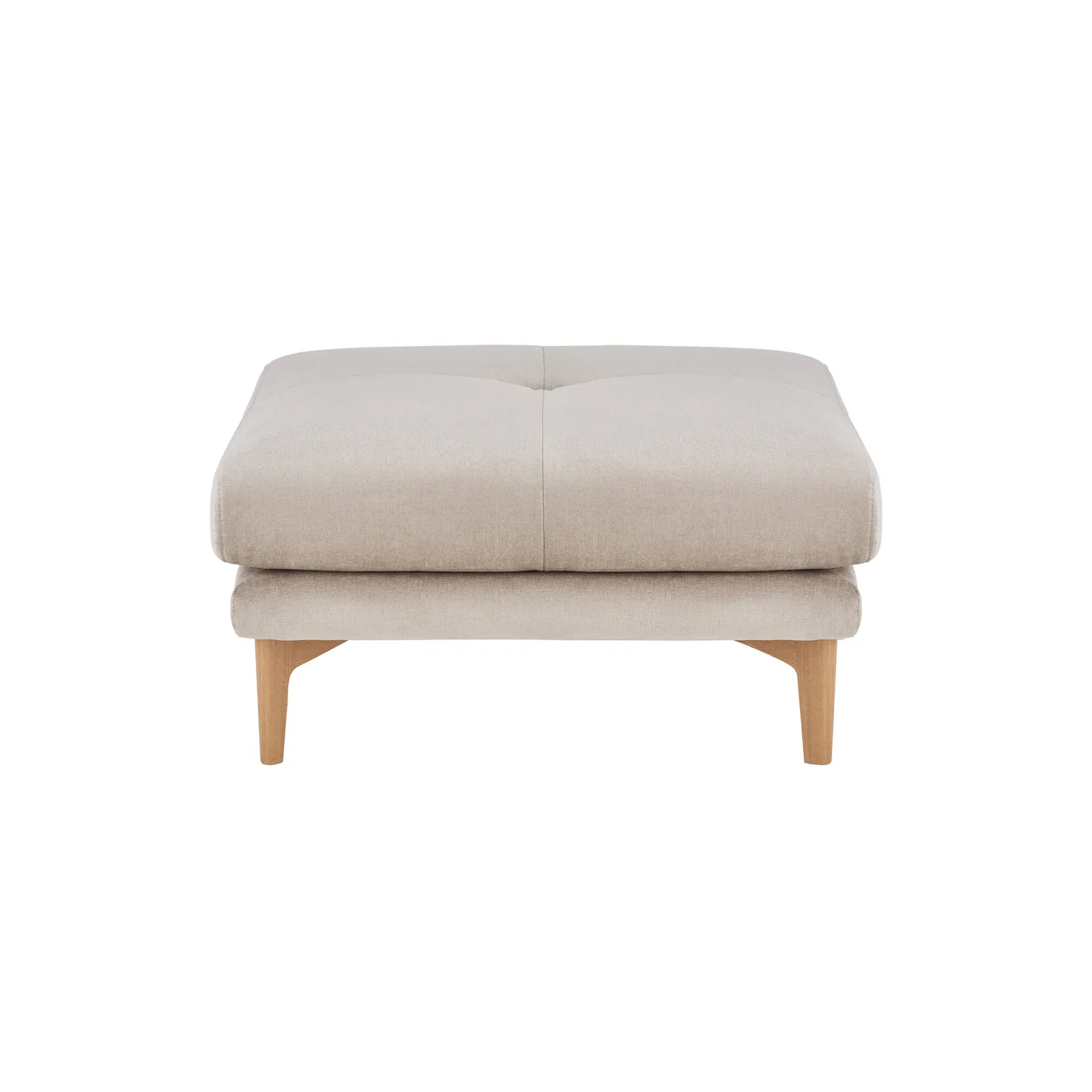 Ercol Aosta Footstool, Neutral Fabric | Barker & Stonehouse 2