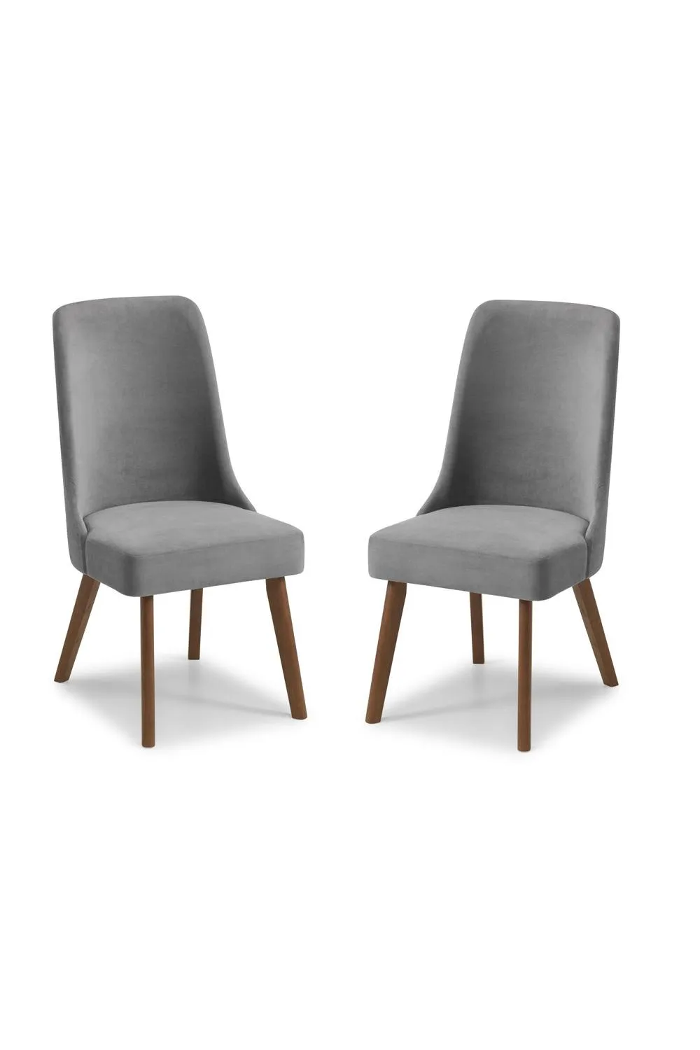 Julian Bowen Huxley High Back Upholstered Dining Chair (Set of 2) in Grey 5