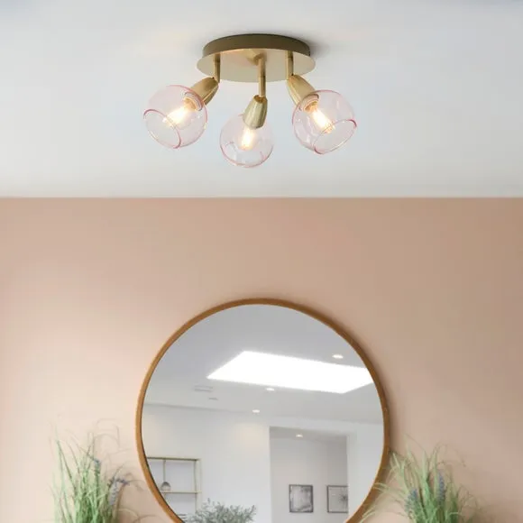Tia 3 Light Semi Flush Spotlight 3