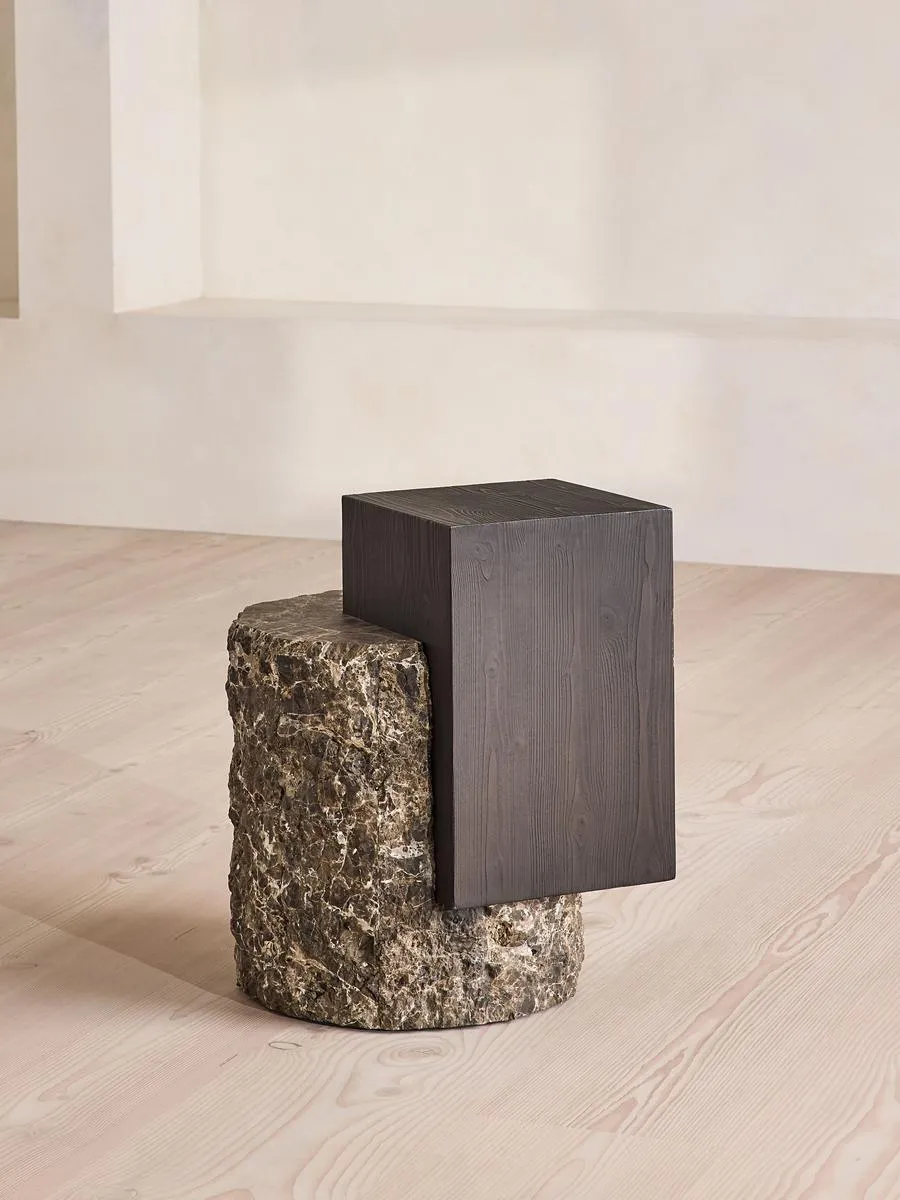 Torren Side Table, Dark Emperador