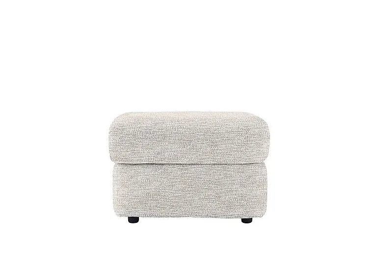 Chloe Fabric Footstool - Rush Cream