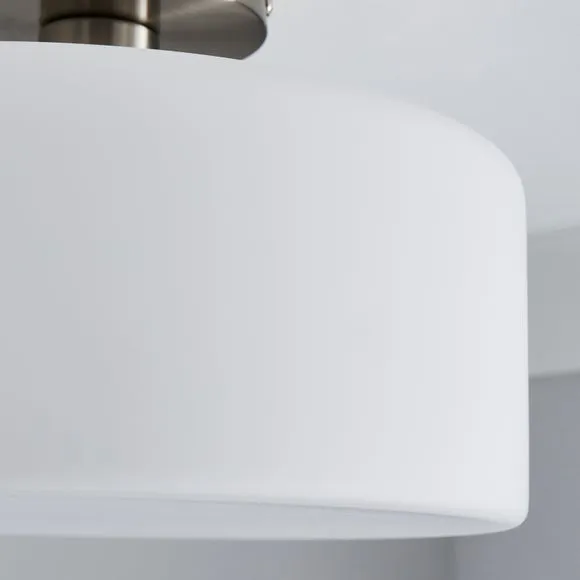 Amelie Opal Glass Flush Ceiling Light 3