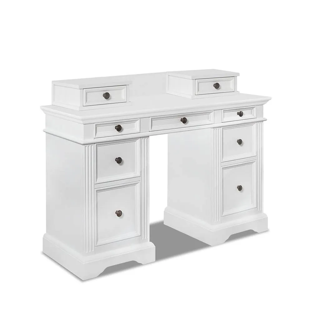 Statement Furniture Gainsborough Dressing Table with Extension Drawers in White 5