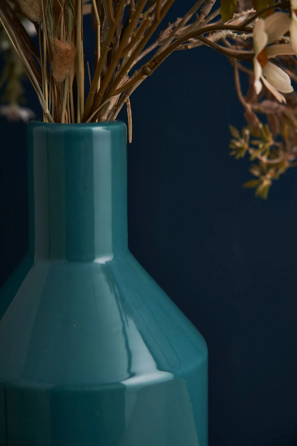 BHS Bottle Ceramic Vase in Green 3