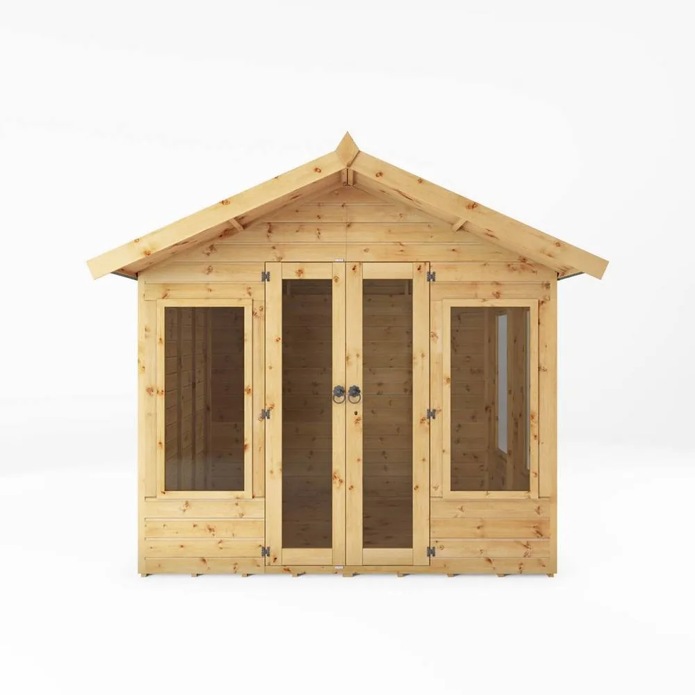 Mercia 6 x 8 Feet Premium Sussex Summerhouse - L243.2 x W249.4 x H227.8 cm in Light Brown 2