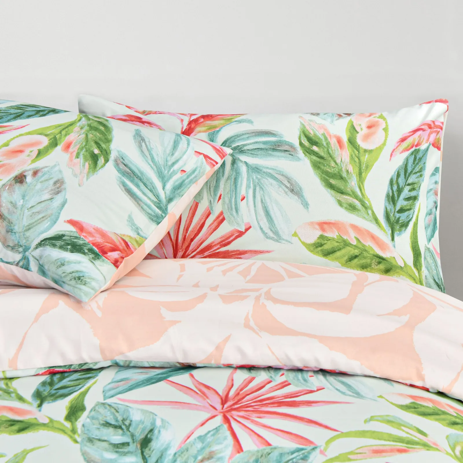 Smart Living Luxury Super Soft Reversible Exotic Palms Duvet Cover with Pillowcase 4
