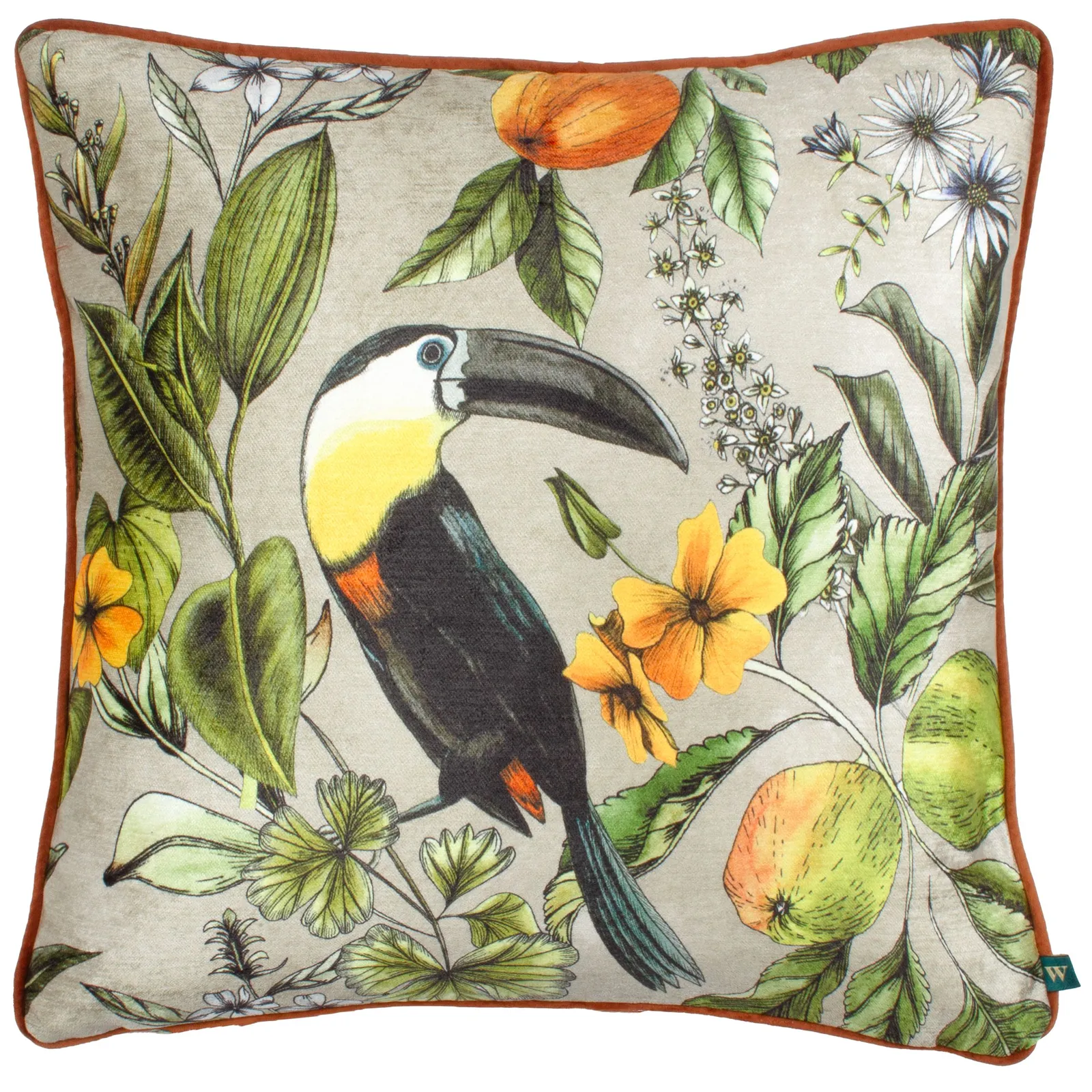 Wylder Tropics Leilani Toco Tropical Polyester Filled Cushion