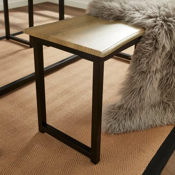 Ronan 4 Seater Wave Edge Dining Table and Bench Set 3