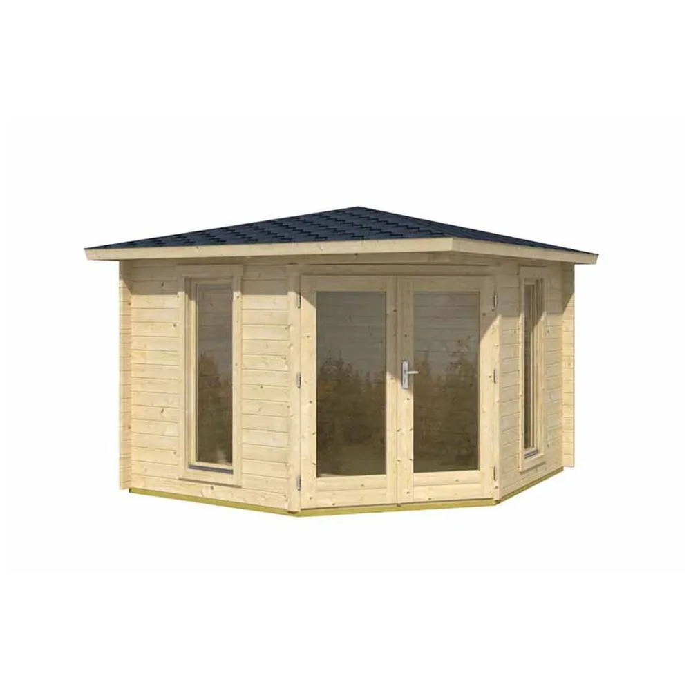 Lasita Maja Ltd Edinburgh 1-Log Cabin, Wooden Garden Room, Home Office - H246.2 cm in Light Tan 2