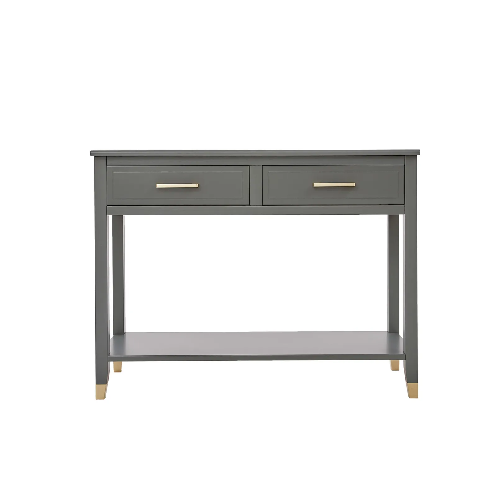 Cabinet Bits Palazzi 2 Drawer Console Table in Grey 2