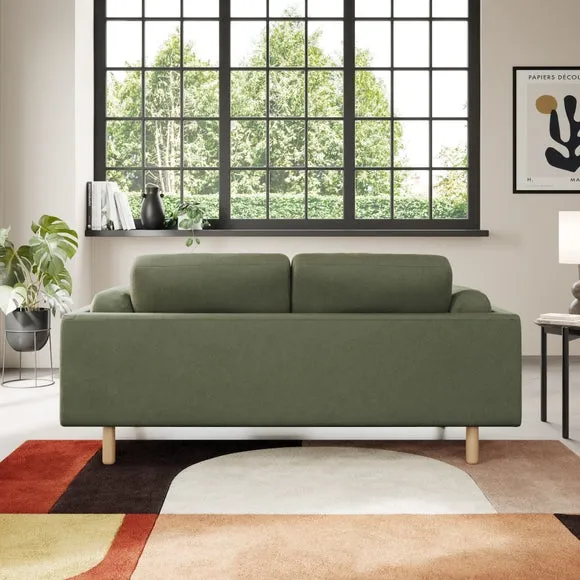 Newton Matte Plush Velvet 2 Seater Sofa 3