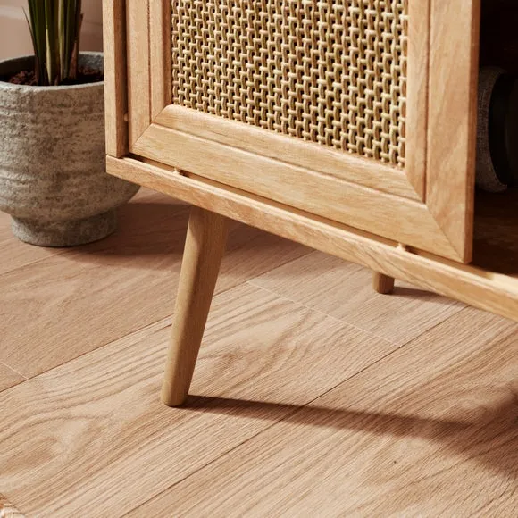 Jordyn Wide Bedside Table, Mango Wood Effect 5