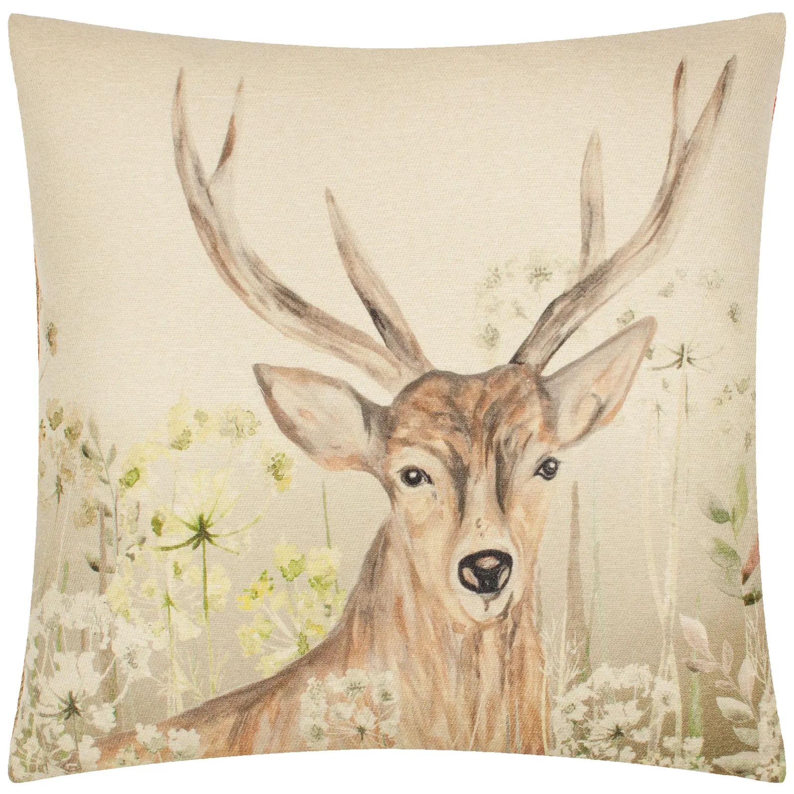 Evans Lichfield Bramble Stag Tartan Polyester Filled Cushion