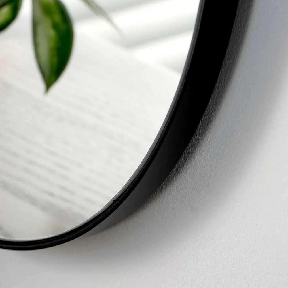 Yearn Mirrors Large Full Length Black Curved Mirror 150x60cm 2