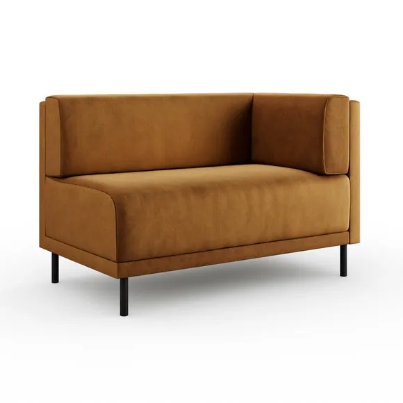 Mae Corner Dining Bench, Matte Plush Velvet 6