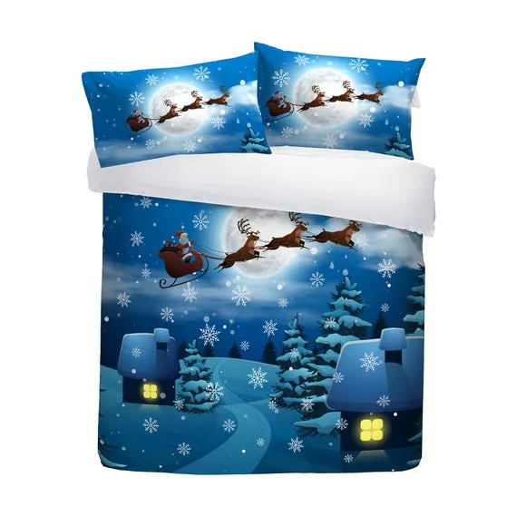 Bedlam Santa Glow in the Dark Duvet Cover & Pillowcase Set 5