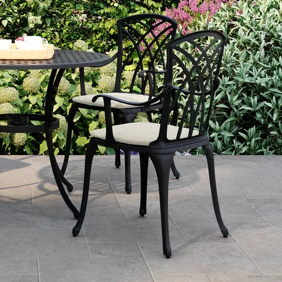 Cast Aluminium 4 Seater Round Dining Set 2
