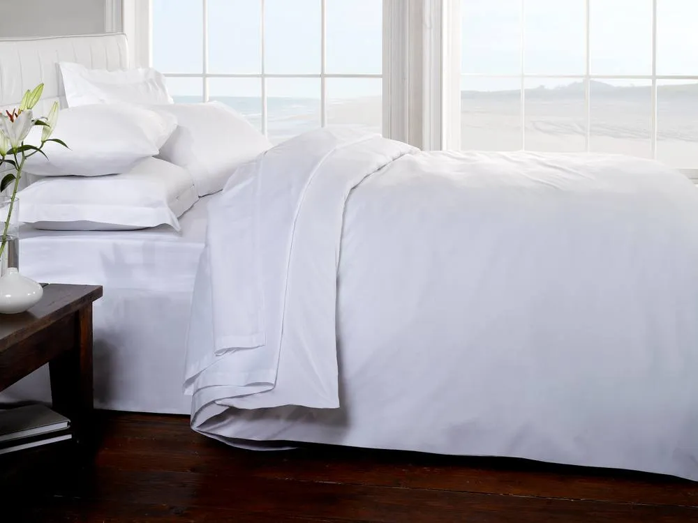 Rapport Home Primrose Hill Fitted Sheet 200 Thread Count Extra-Deep 40 cm in White 3