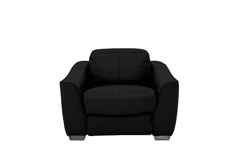 Xavier Leather Armchair - Classic Black