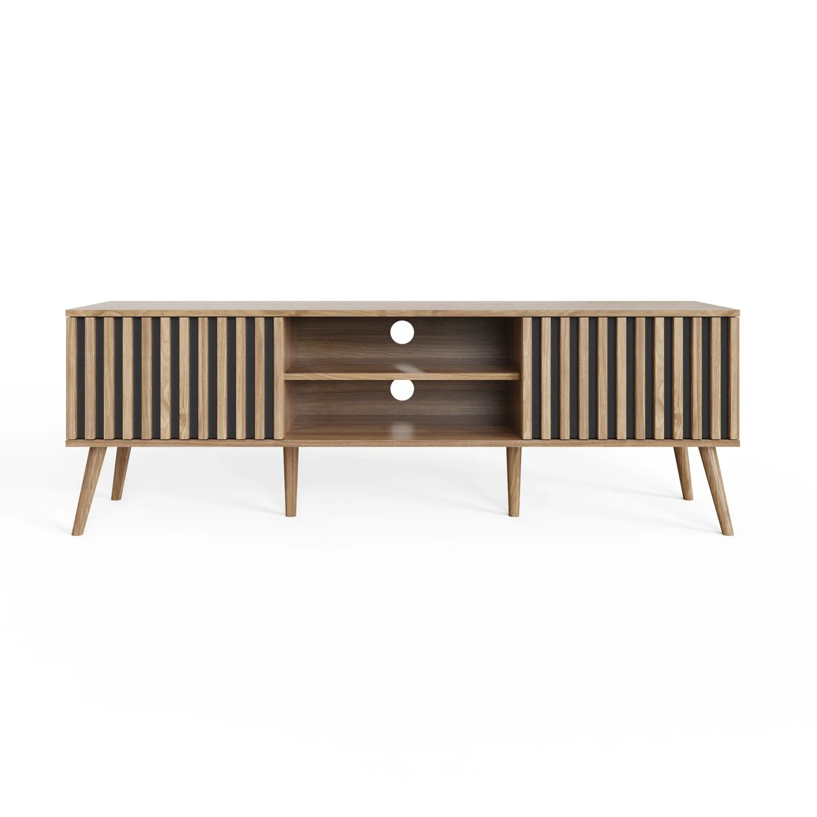 GFW Rowan TV Unit in Light Oak 4