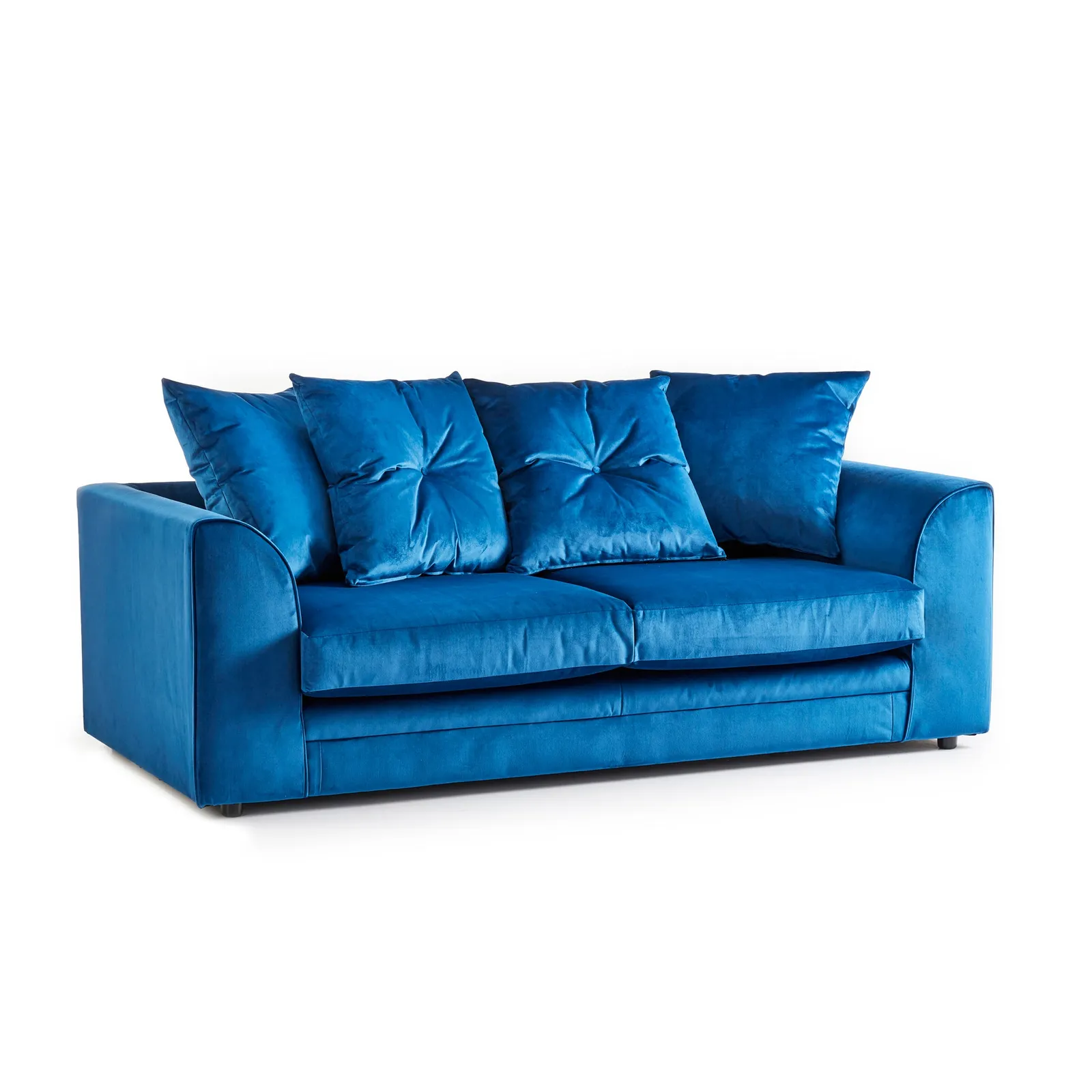 Blake 3 Seater Velvet Sofa Blue